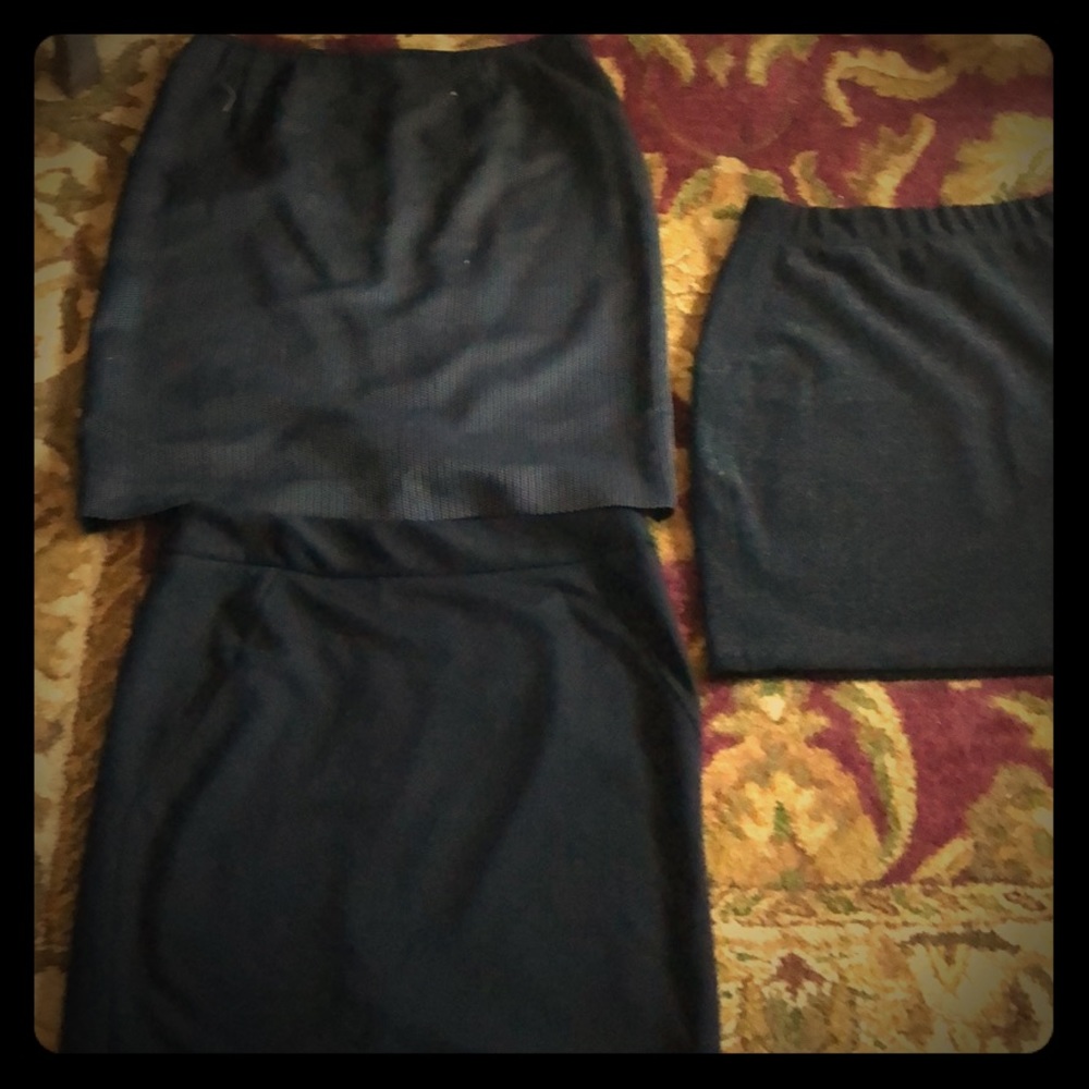 3 Black Skirts